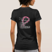 Survivor Definition - Borstkanker T-shirt (Achterkant)