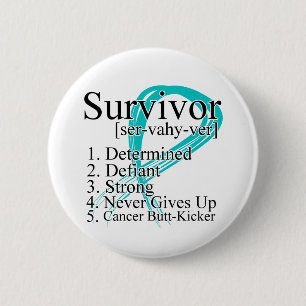 Survivor Definition - Gynaecologische kanker Ronde Button 5,7 Cm