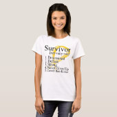 Survivor Definition - Neuroblastoma Cancer T-shirt (Voorkant volledig)