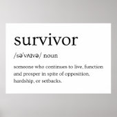 Survivor Dictionary Definition Poster (Voorkant)