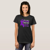 Survivor Domestic Violent Awareness Paars Ribbon T-shirt (Voorkant volledig)