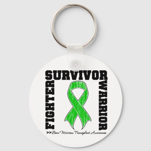 Survivor Fighter Warrior Bone Marrow Transplant Sleutelhanger (Voorkant)