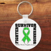 Survivor Fighter Warrior Bone Marrow Transplant Sleutelhanger (Voorkant)