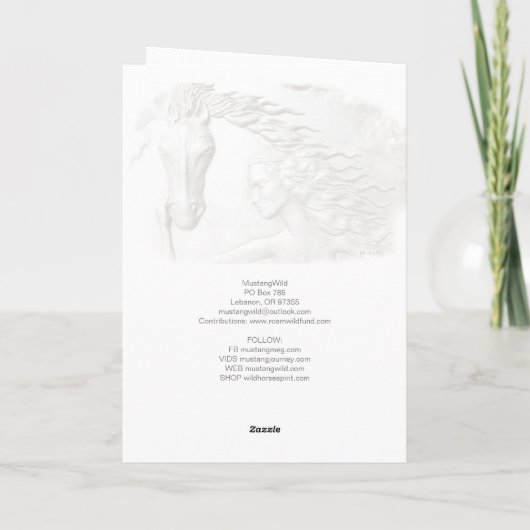 "Survivor" Folded Wenskaart Kaart (Achterkant)