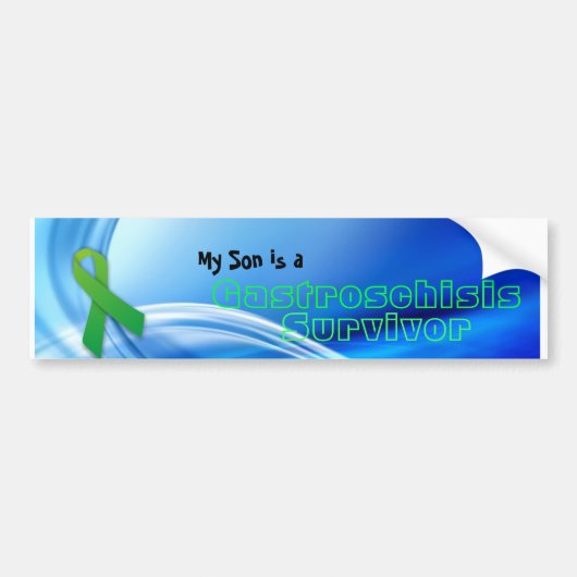 "Survivor" Gastroschisis Son Bumpersticker (Voorkant)