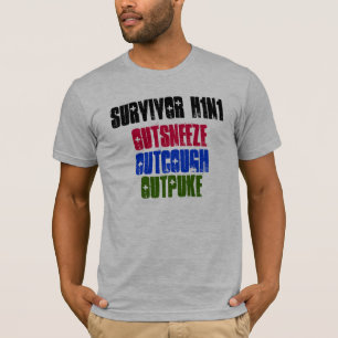 Survivor H1N1, hoest, niezen, uitpuke T-shirt