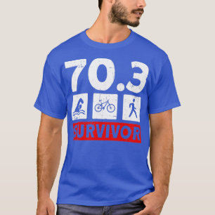 Survivor Half Triathlon Training Triatlete T-shirt