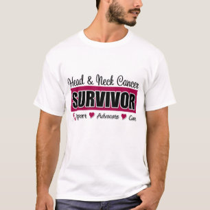 Survivor hoofd- en halskanker t-shirt