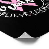 Survivor Hope Courage Strength Believe Dream Faith Poster (Hoek)