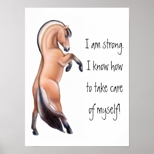 Survivor Horse Inspirerend Print (Voorkant)