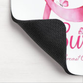 Survivor Hummingbird Ribbon Breast Cancer Muismat (Hoek)