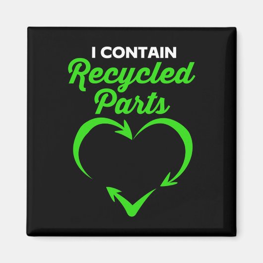 Survivor I bevat gerecyclede onderdelen Magneet (Voorkant)