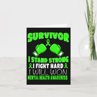 Survivor Ik vecht hard tegen geestelijke gezondhei Kaart