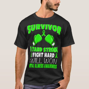Survivor Ik vecht hard tegen mentale ziekte bewust T-shirt