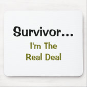 Survivor Inspirerend Gezegde Muismat (Voorkant)