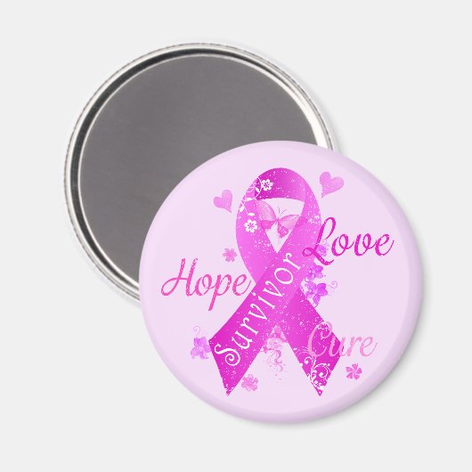 Survivor Love Hope Cure Magneet (Voorkant / Achterkant)