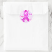 Survivor Love Hope Cure Ronde Sticker (Tas)