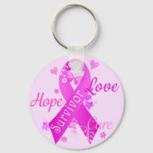 Survivor Love Hope Cure Sleutelhanger (Voorkant)