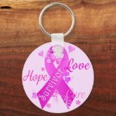 Survivor Love Hope Cure Sleutelhanger (Voorkant)