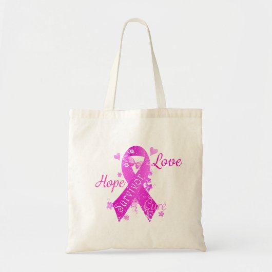 Survivor Love Hope Cure Tote Bag (Voorkant)