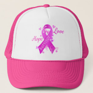Survivor Love Hope Cure Trucker Pet