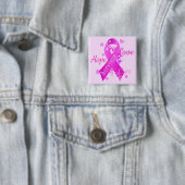 Survivor Love Hope Cure Vierkante Button 5,1 Cm (In situ)