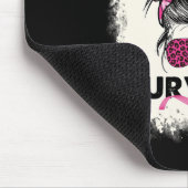 Survivor Messine Bun Breast Cancer Awareness Pink  Muismat (Hoek)