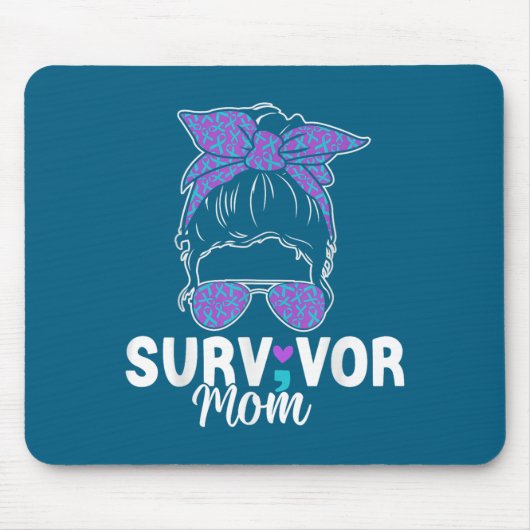 Survivor Mom - Semicolon Suicide Prevention Awaren Muismat (Voorkant)
