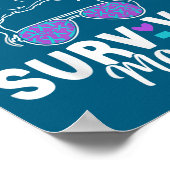 Survivor Mom - Semicolon Suicide Prevention Awaren Poster (Hoek)