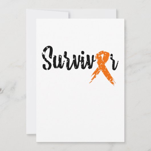 Survivor Oranje lintje Leukemie Bewustheid Save The Date (Voorkant)