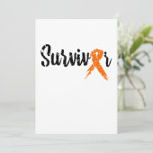 Survivor Oranje lintje Leukemie Bewustheid Save The Date (Staand voorkant)