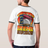 Survivor - orkaan Irene - North Carolina T-shirt (Achterkant)
