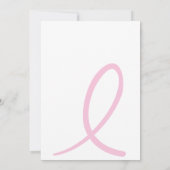 Survivor Party/Fundraiser Invite over borstkanker Kaart (Achterkant)
