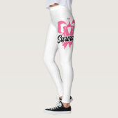 Survivor Pink Ribbon Breast Cancer Bewustheid Leggings (Links)