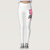 Survivor Pink Ribbon Breast Cancer Bewustheid Leggings (Voorkant)