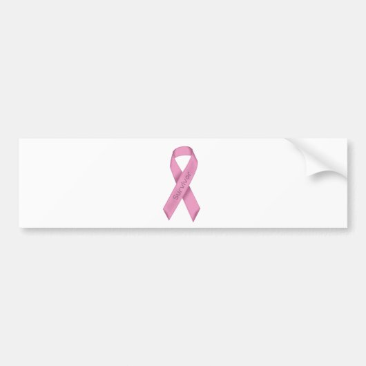 Survivor Pink Ribbon Bumpersticker (Voorkant)