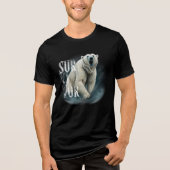 Survivor Polar Bear – Strength and Resilience Tri-Blend Shirt (Voorkant)