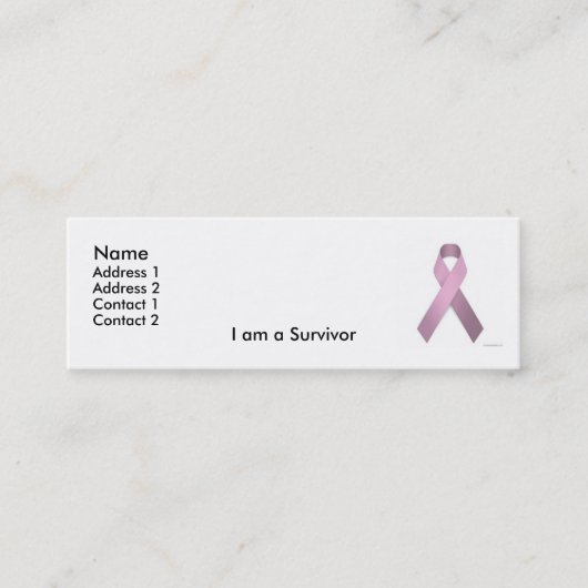 Survivor Profile Card Mini Visitekaartje (Voorkant)