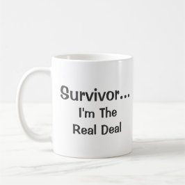 Survivor Real Deal Inspirerend Quote Koffiemok