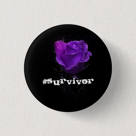 #Survivor Ronde Button 3,2 Cm (Voorkant)