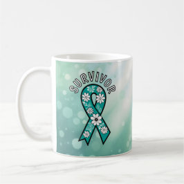 Survivor SA Teal Awareness Ribbon Koffiemok