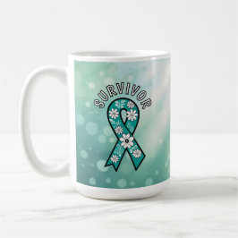 Survivor SA Teal Awareness Ribbon Koffiemok
