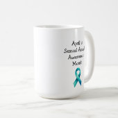 Survivor SA Teal Awareness Ribbon Koffiemok (Voorkant rechts)