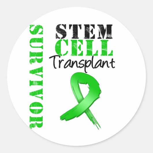 Survivor - Stem Cell Transplant Ronde Sticker (Voorkant)