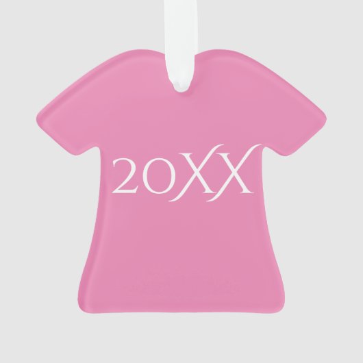 Survivor T-shirt kerstversiering, aanpasbaarR Ornament (achterkant)