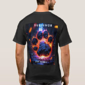 Survivor Tiger Paw print T-shirt (Achterkant)