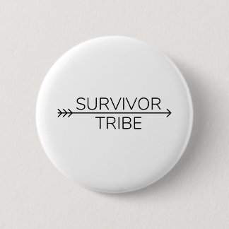 Survivor Tribe Logos (zwart) Ronde Button 5,7 Cm