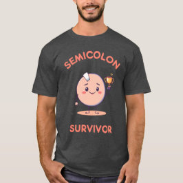 Survivor van de puntkomma t-shirt