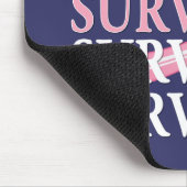 Survivor Whimsical Collage Breast Cancer Muismat (Hoek)