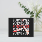 Survivor Whimsical Collage Orale Kanker Briefkaart (Staand voorkant)